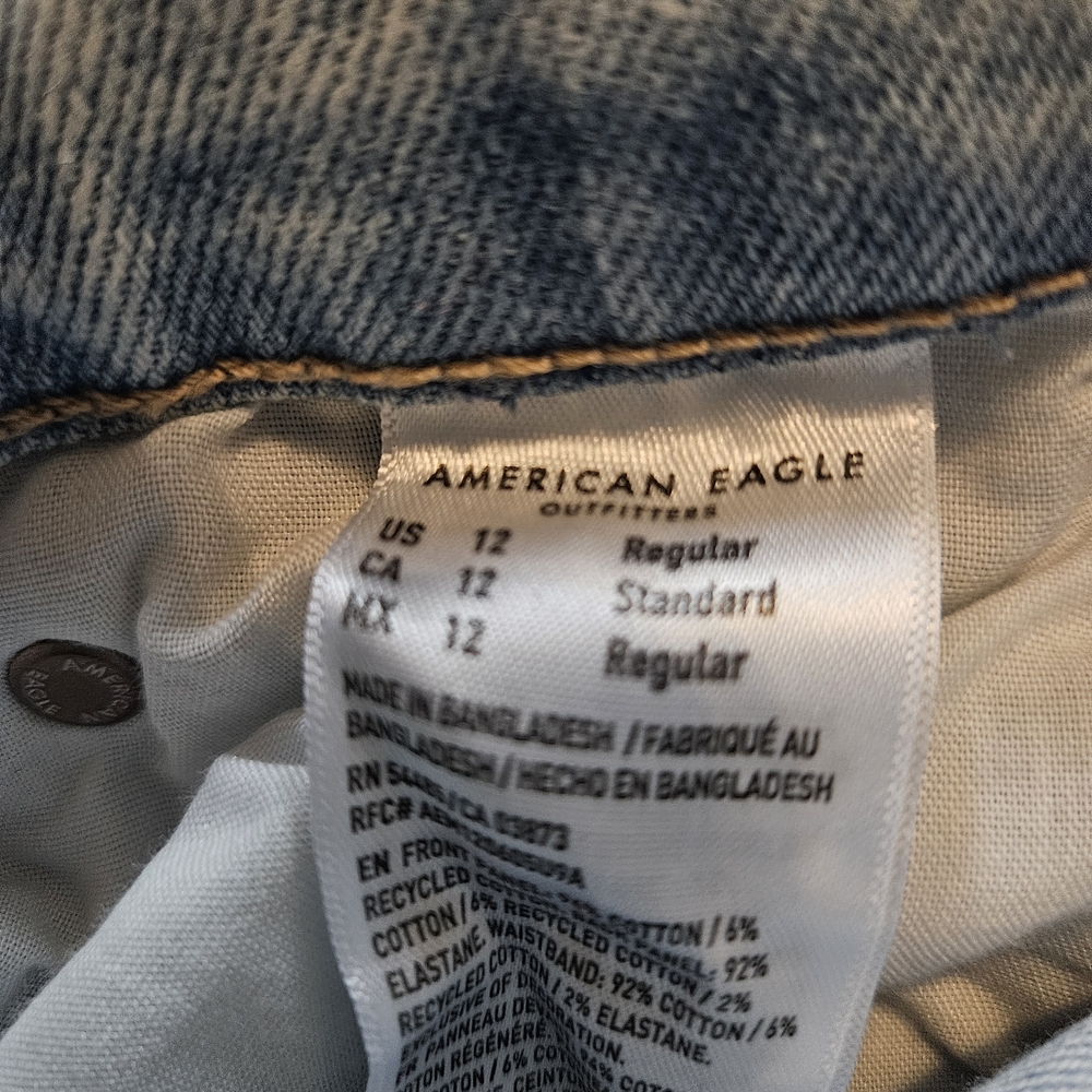 American Egle Strigid Curvy Super High-Waisted Baggy Straight Jean - Picture 6 of 6